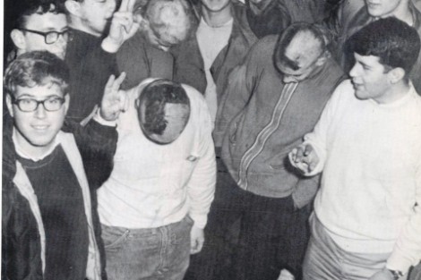 In a show of support for the 1965 game, students shaved “L” into their hair.