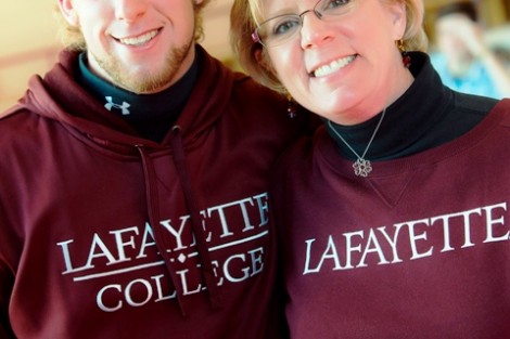 Linda Delano came in from San Antonio, Texas, to be with her son, Kevin '17, on Family Weekend.