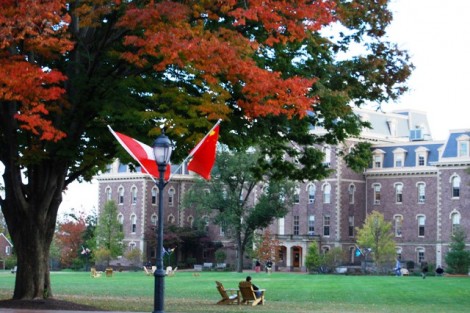 A view of Pardee Hall from the Quad