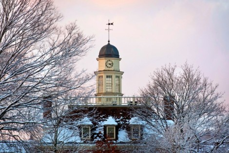 The steeple atop Kirby House