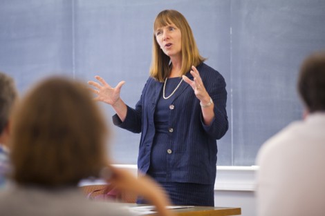President Alison Byerly teaches a course on The Reality of Fiction.