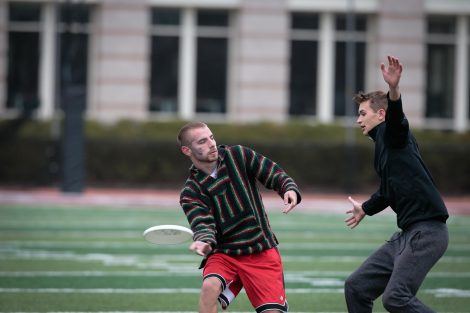 Ultimate Frisbee Practice at Fisher Field