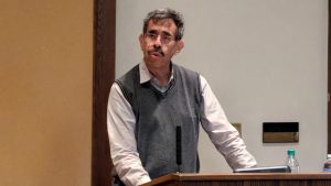 New York University history professor Frederick Cooper lectures.