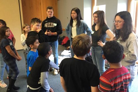 Lafayette College students help Cheston Elementary School children learn.