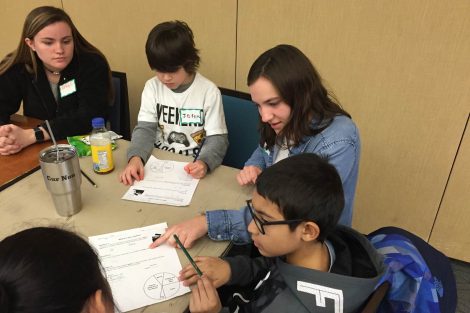 Lafayette College students help Cheston Elementary School children learn.