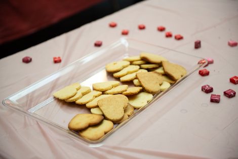 students make cookies and cards for children at St. Luke's Hospital