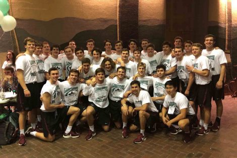 The team poses for the Take Back the Night 5k run.