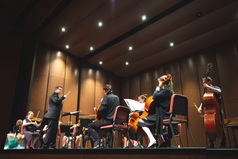 the lafayette chamber orchestra performs at the williams center for the arts