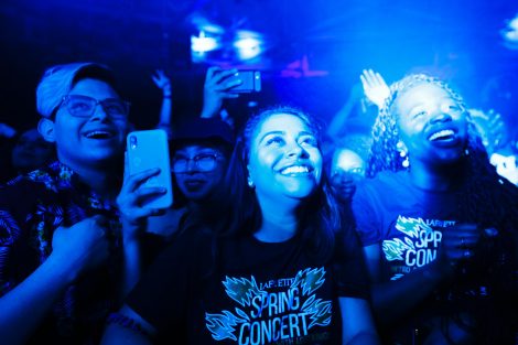 Lafayette students enjoy the annual Spring Concert on May 4 featuring Metro Boomin and Lost Kings in the Kirby Sports Center Arena.