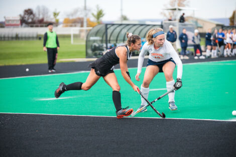 Lafayette womens field hockey against bucknell