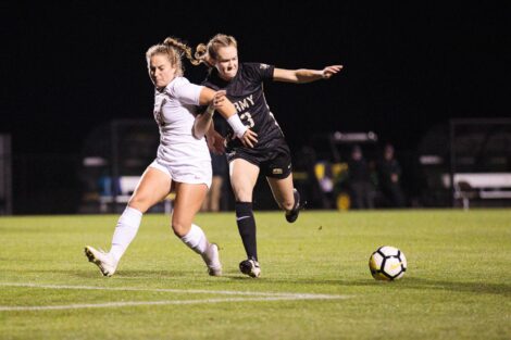Womens soccer team facing off against army