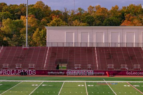 empty stadium at Fisher Field