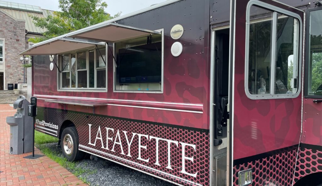 Lafayette food truck on the Quad
