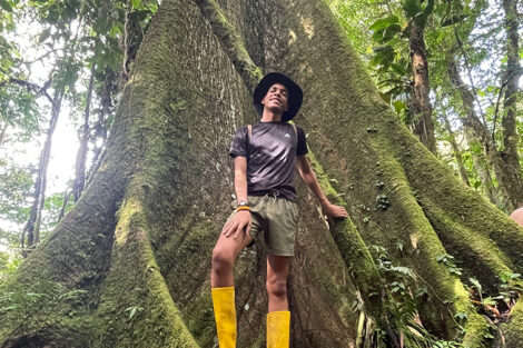 Darien Price '22 visiting the Upper Amazon Basin as part of the SIT Study Abroad Ecuador program, Fall 2021