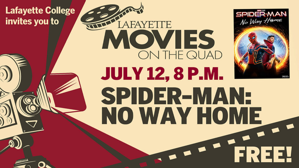 Flyer with event details for Lafayette Movies on the Quad