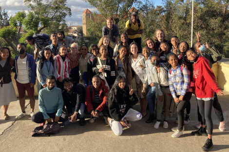 2022 LIME mentors and mentees pose together in Madagascar