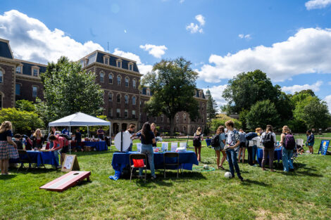 Thrive takes place on the Quad in front of Pardee Hall.