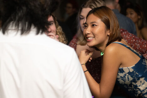 Students gather during the Oct. 14 LGBTQIA+ formal.