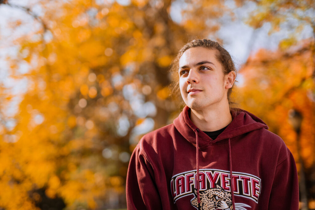 Treyton Messman is pictured on campus.