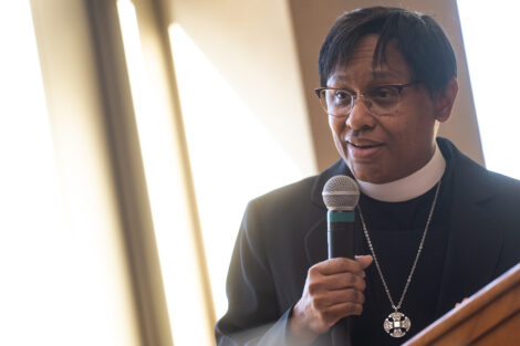 The Reverend Canon Barbara Harrison Seward speaks