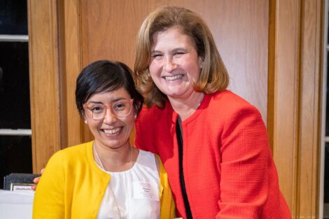 President Hurd and Monica Salas Landa.