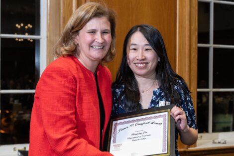 President Nicole Hurd and Hongxing Liu