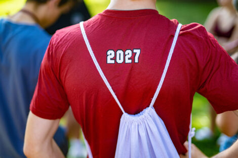 Back of a shirt reads 2027