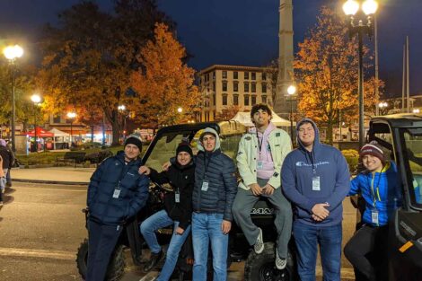 Lafayette students volunteered with PA Bacon Fest before the sun was up Nov. 4, 2023.