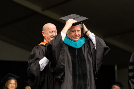 Robert L. Freeman receives his honorary degree