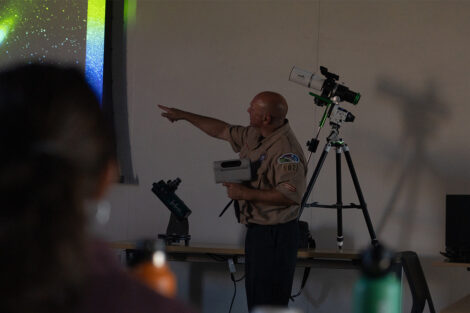 A Scout instructor leads the Astronomy merit badge at LV Space Fest. Photos | Rosetta Serrano