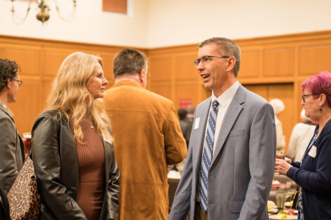 Faculty and staff members speak