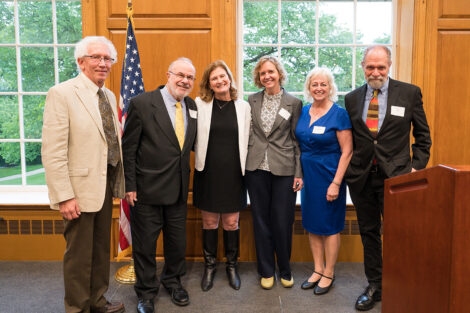 President Nicole Hurd with faculty members