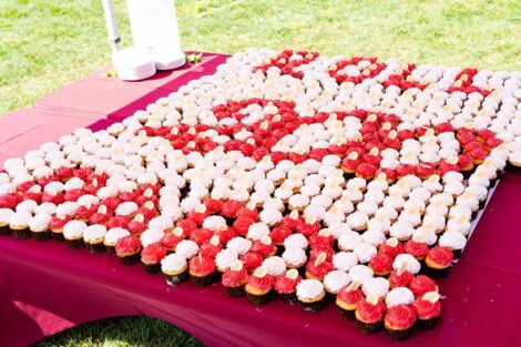 Cupcakes at the 2025 Marquis de Lafayette birthday celebration