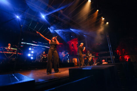 Fitz and the Tantrums take to the stage.