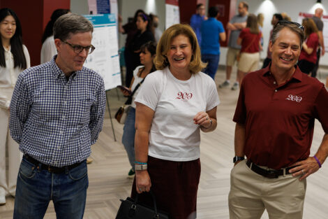 President Nicole Hurd and Bill Hurd smile