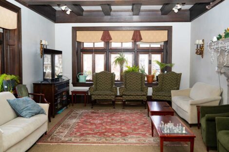 Sunday discussion room in McKelvy House