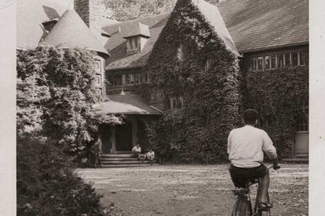 Archival photo of the McKelvy House exterior taken between 1962 and 1969