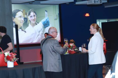 Guests mingling at the Bicentennial Lafayette Legacies Event at Academy Museum of Motion Pictures in Los Angeles