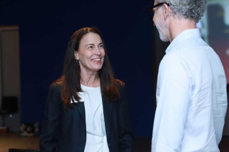 Guests mingling at the Bicentennial Lafayette Legacies Event at Academy Museum of Motion Pictures in Los Angeles
