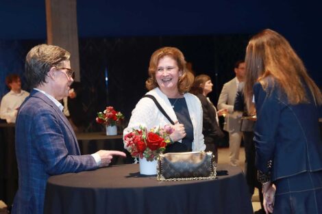 Guests mingling at the Bicentennial Lafayette Legacies Event at Academy Museum of Motion Pictures in Los Angeles