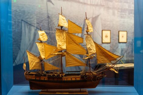 A model of the ship