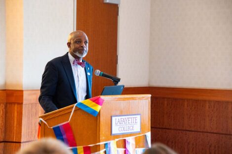 Ernest Jeffries speaks at Lavender Celebration