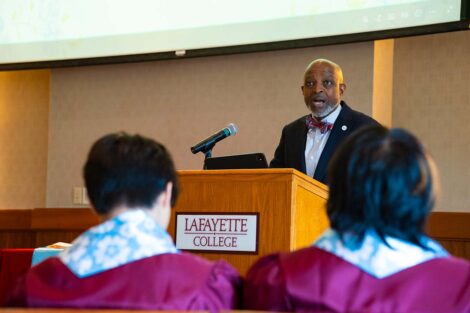 Ernest Jeffries speaks at Pan-Asian Celebration