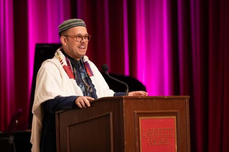 A speaker at Baccalaureate