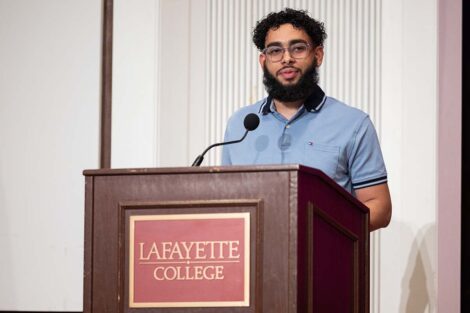A speaker at Baccalaureate