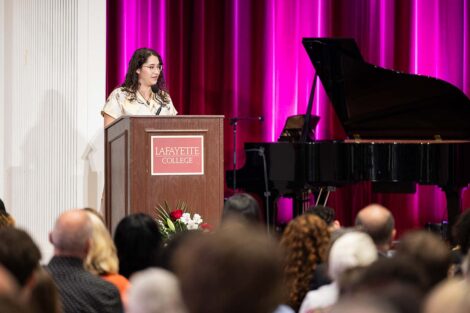A speaker at Baccalaureate
