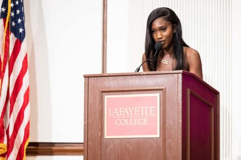 A speaker at Baccalaureate