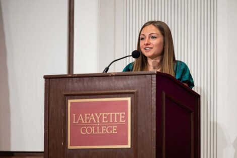 A speaker at Baccalaureate