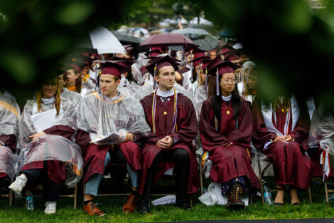 Graduates in the crowd