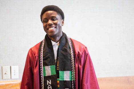 A student at Posse Celebration
